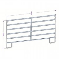 Panel ohradový ZN TEXAS 1,6x3m Zn