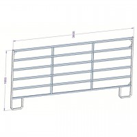 Panel ohradový ZN TEXAS 1,6mx3,6m