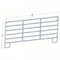 Panel ohradový ZN TEXAS 1,6mx3,6m