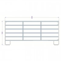 Panel ohradový ZN TEXAS 1,6mx3,6m