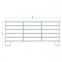 Panel ohradový ZN TEXAS 1,6mx3,6m